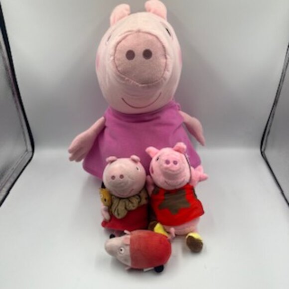 Peppa Pig Set Of 4 Plush Stuffed Animals Cartoon Character 4 different plushies - Picture 12 of 12
